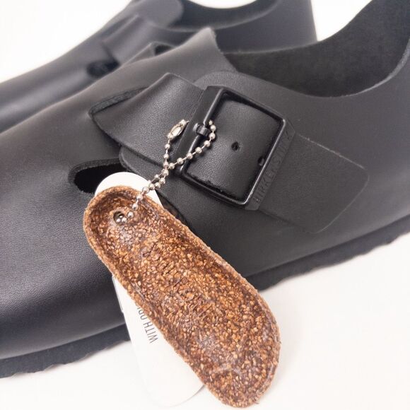 Birkenstock London Black Oiled Clog Shoes Size 42 Narrow - Picture 4 of 12